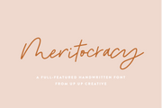 Meritocracy Script Font - Script Font - Up Up Creative