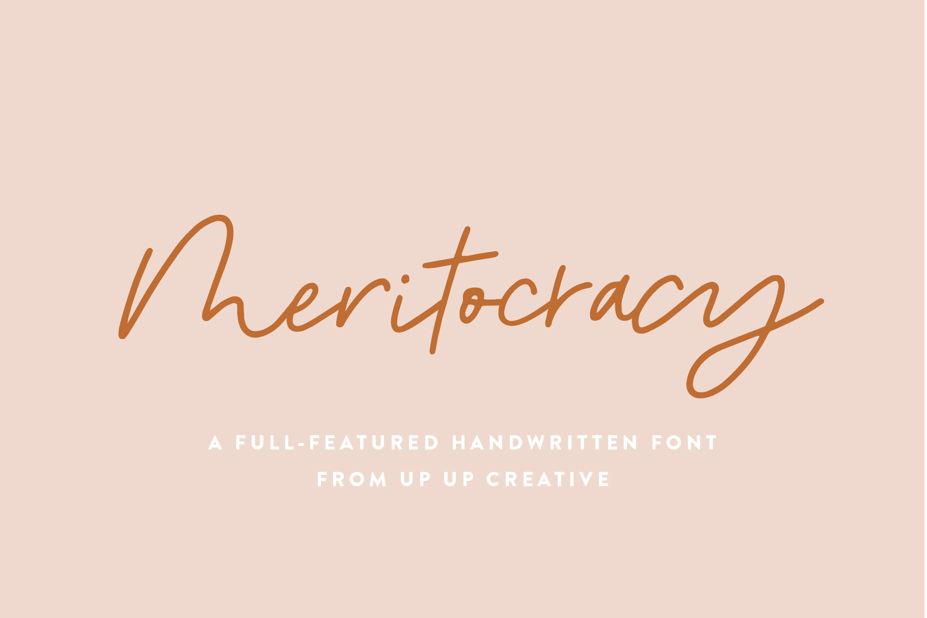 Meritocracy Script Font - Script Font - Up Up Creative