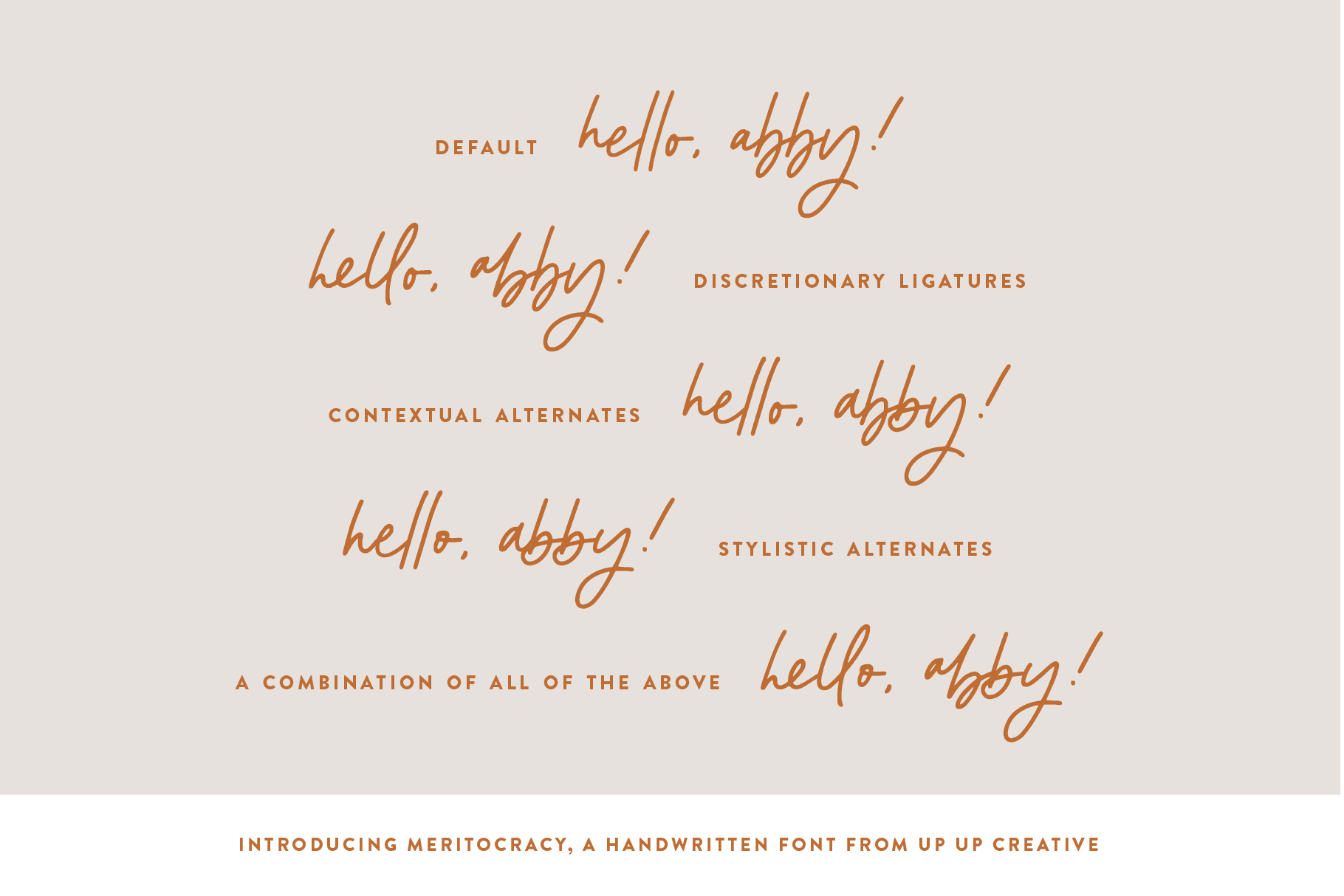 Meritocracy Script Font - Script Font - Up Up Creative