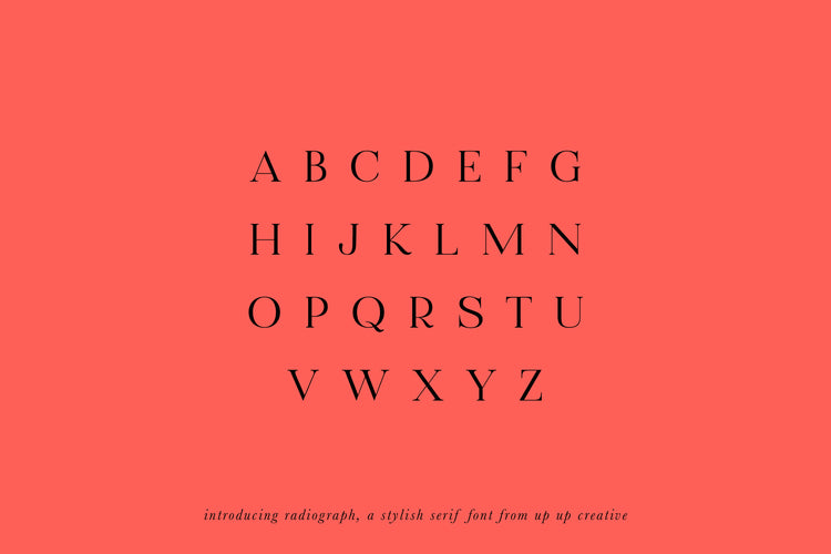 Radiograph Serif Font - Up Up Creative