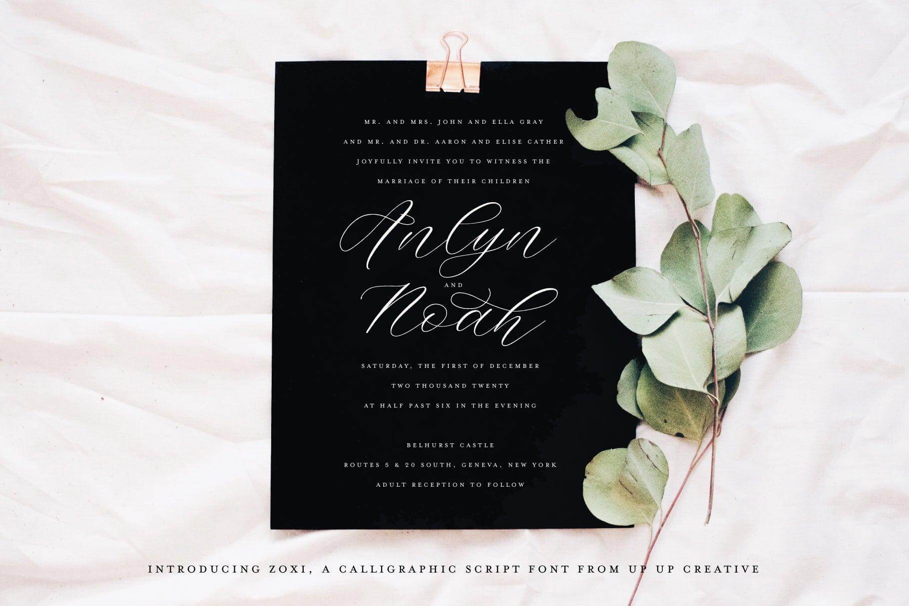 Zoxi Script Font - Script Font - Up Up Creative
