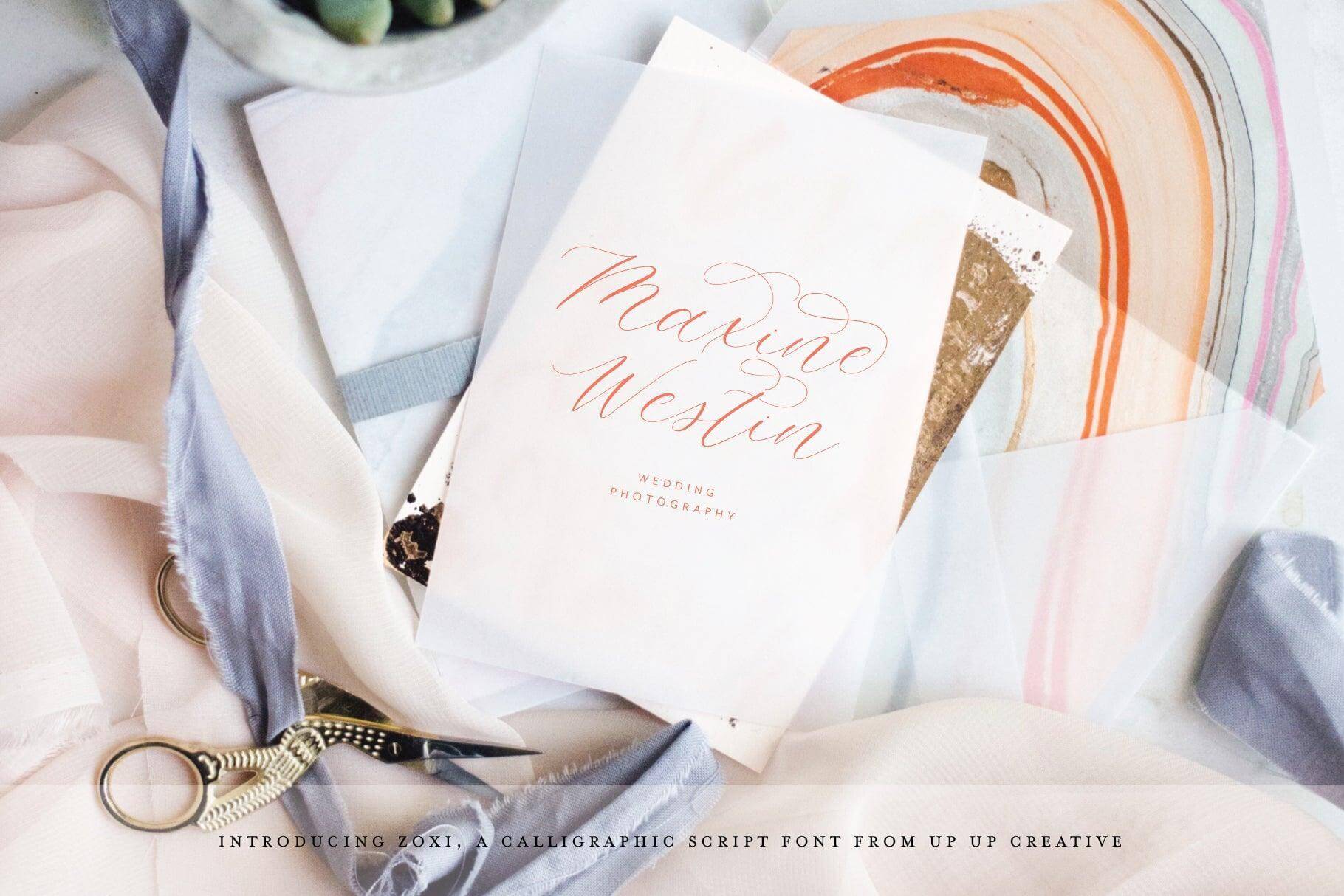 Zoxi Script Font - Script Font - Up Up Creative