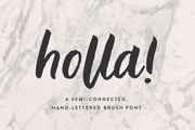Holla Script Font - Script Font - Up Up Creative