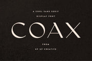 Coax Sans Serif Display Font - Sans Serif Font - Up Up Creative