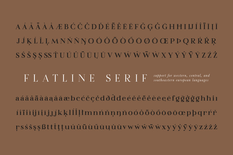 Flatline Serif Font Family - Up Up Creative