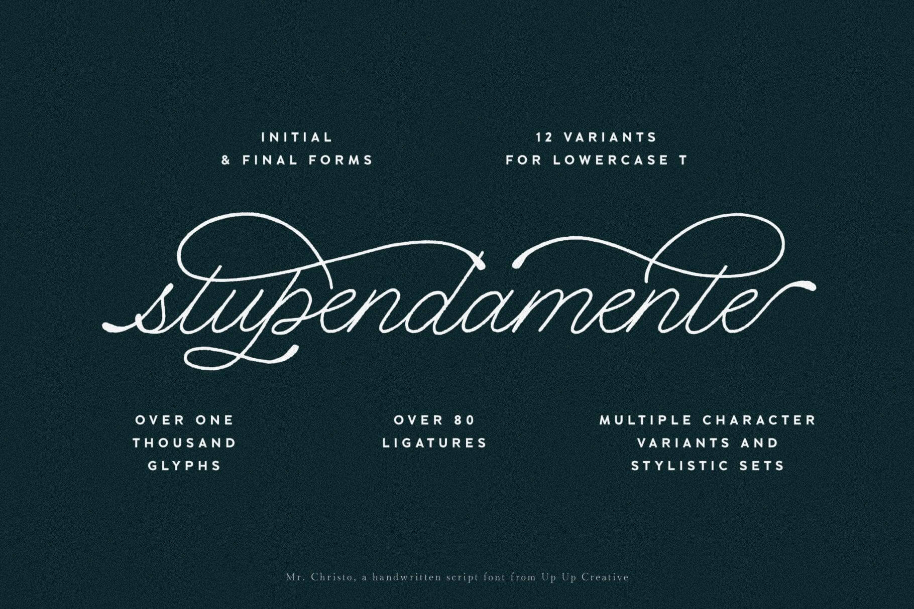 Mr Christo Script Font - Script Font - Up Up Creative