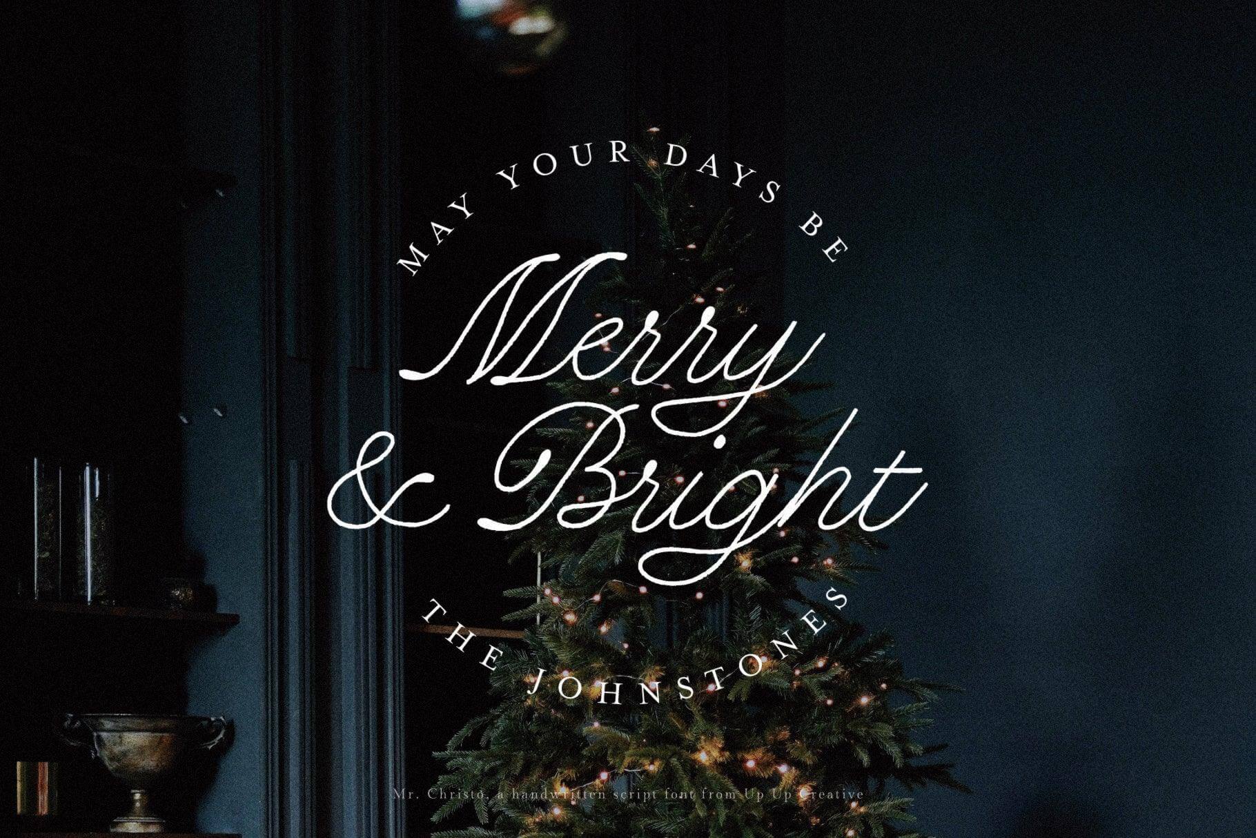 Mr Christo Script Font - Script Font - Up Up Creative