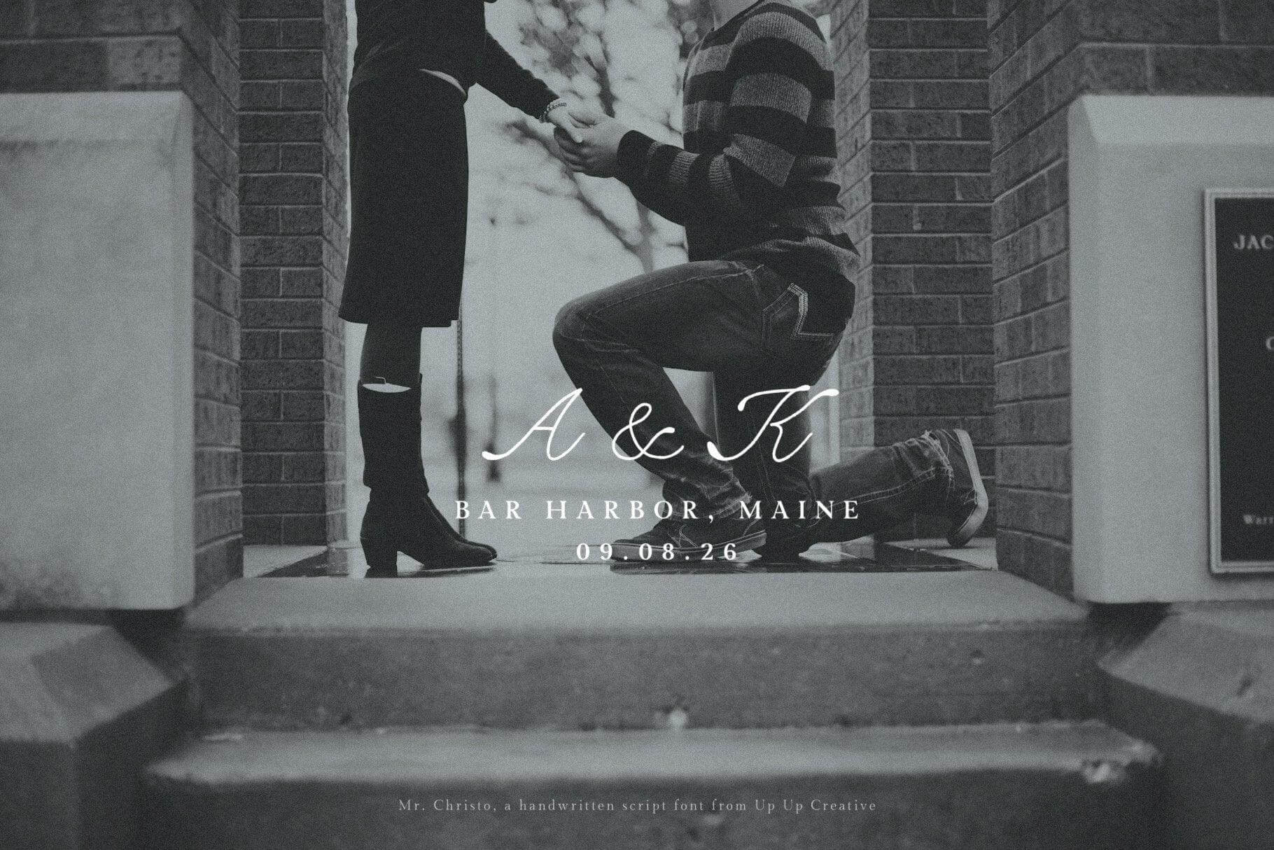 Mr Christo Script Font - Script Font - Up Up Creative
