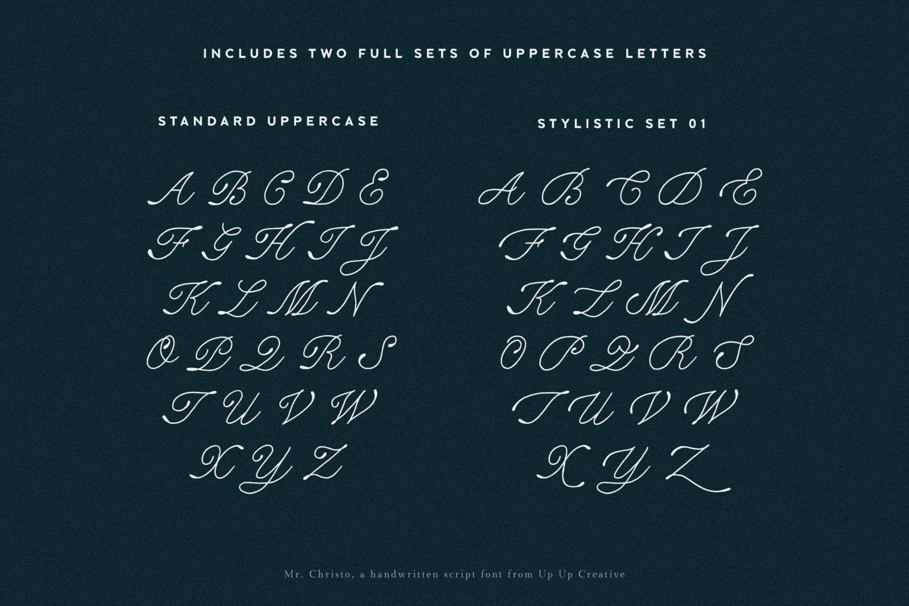 Mr Christo Script Font - Script Font - Up Up Creative