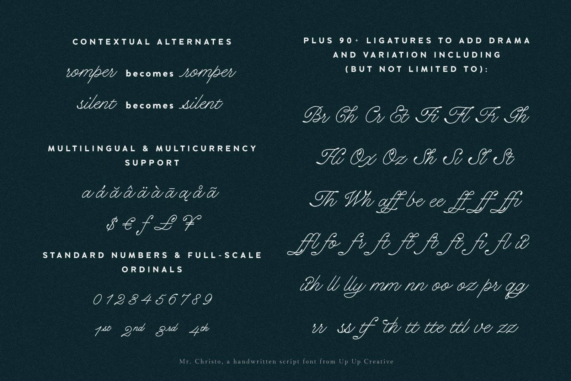 Mr Christo Script Font - Script Font - Up Up Creative