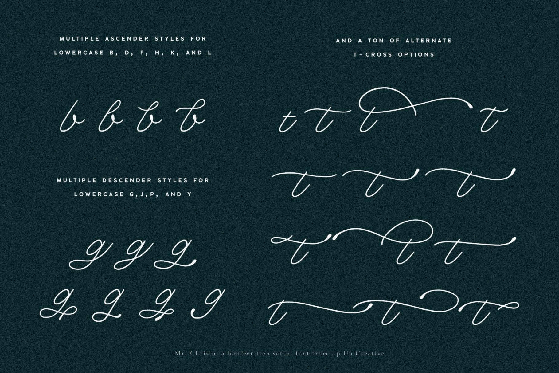Mr Christo Script Font - Script Font - Up Up Creative