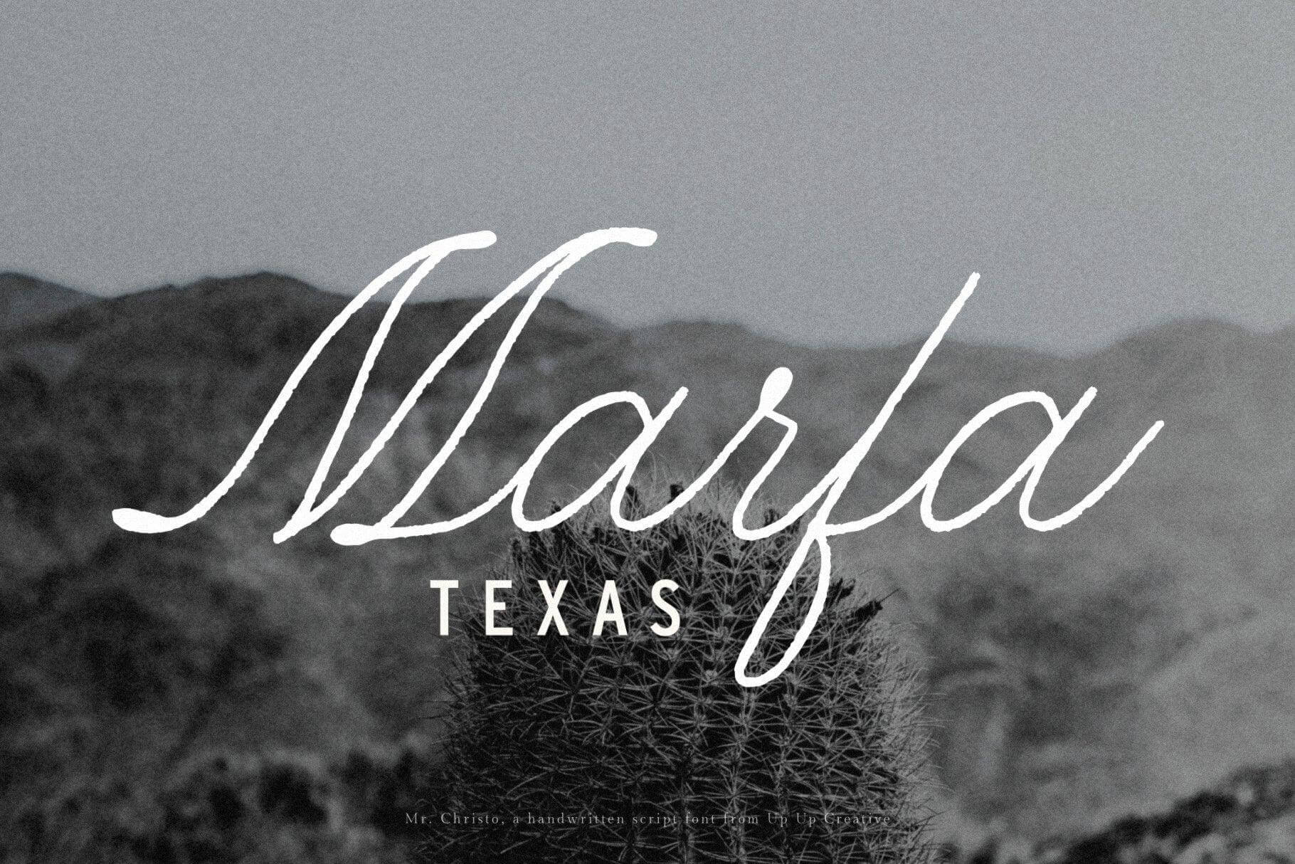 Mr Christo Script Font - Script Font - Up Up Creative