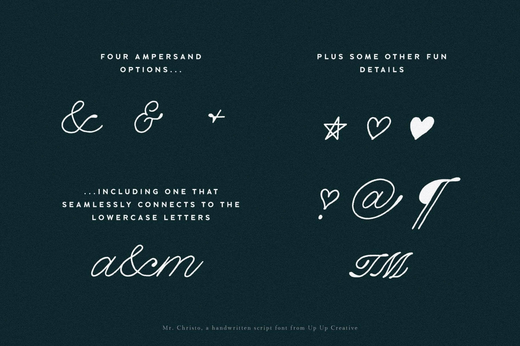 Mr Christo Script Font - Script Font - Up Up Creative