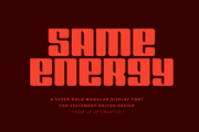 Same Energy Modular Sans Serif Font