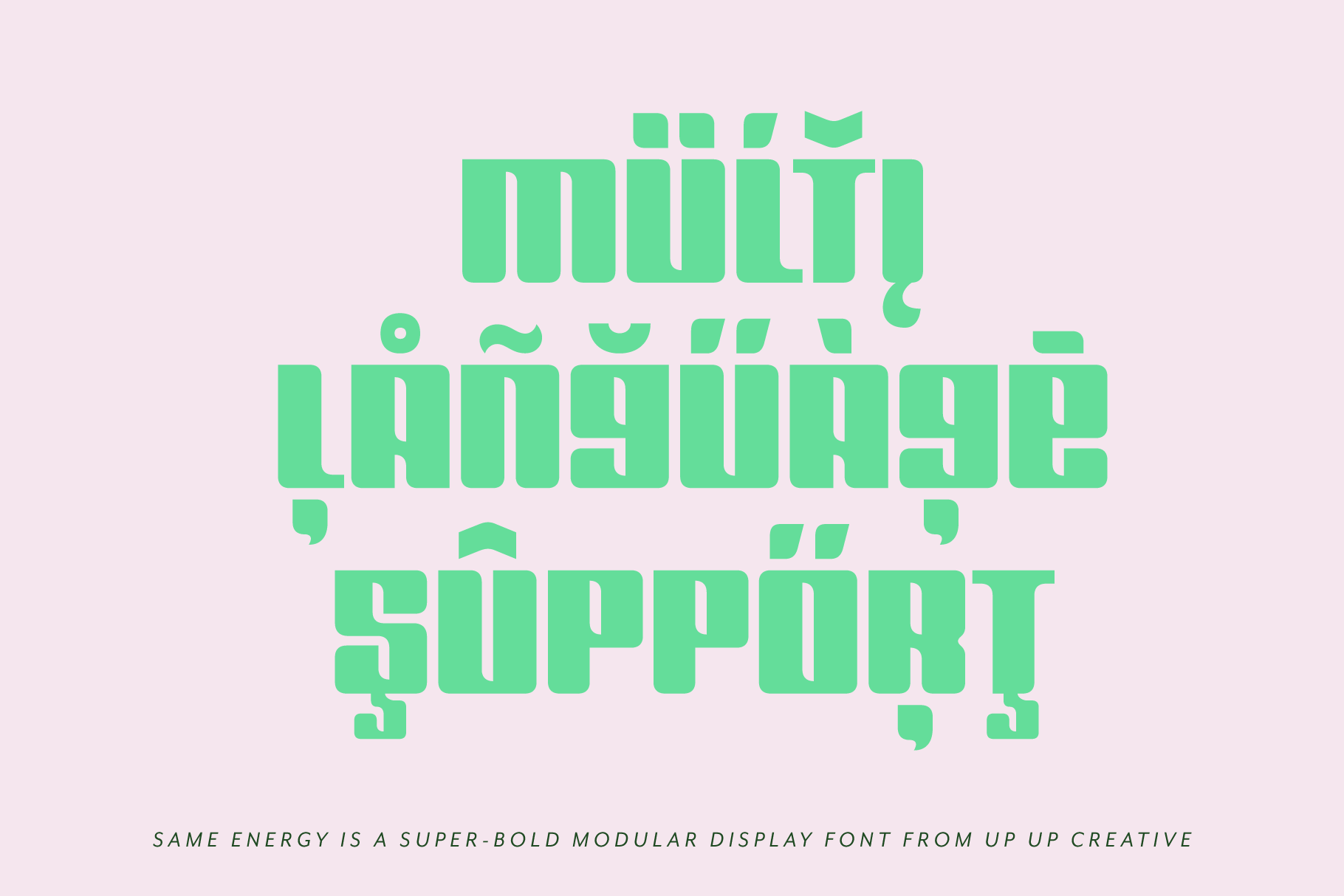 Same Energy Modular Sans Serif Font