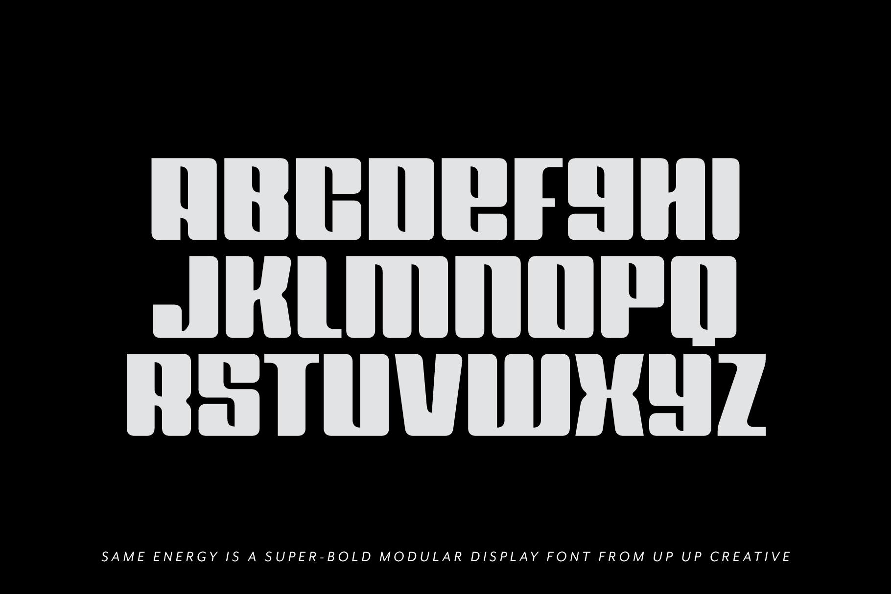 Same Energy Modular Sans Serif Font
