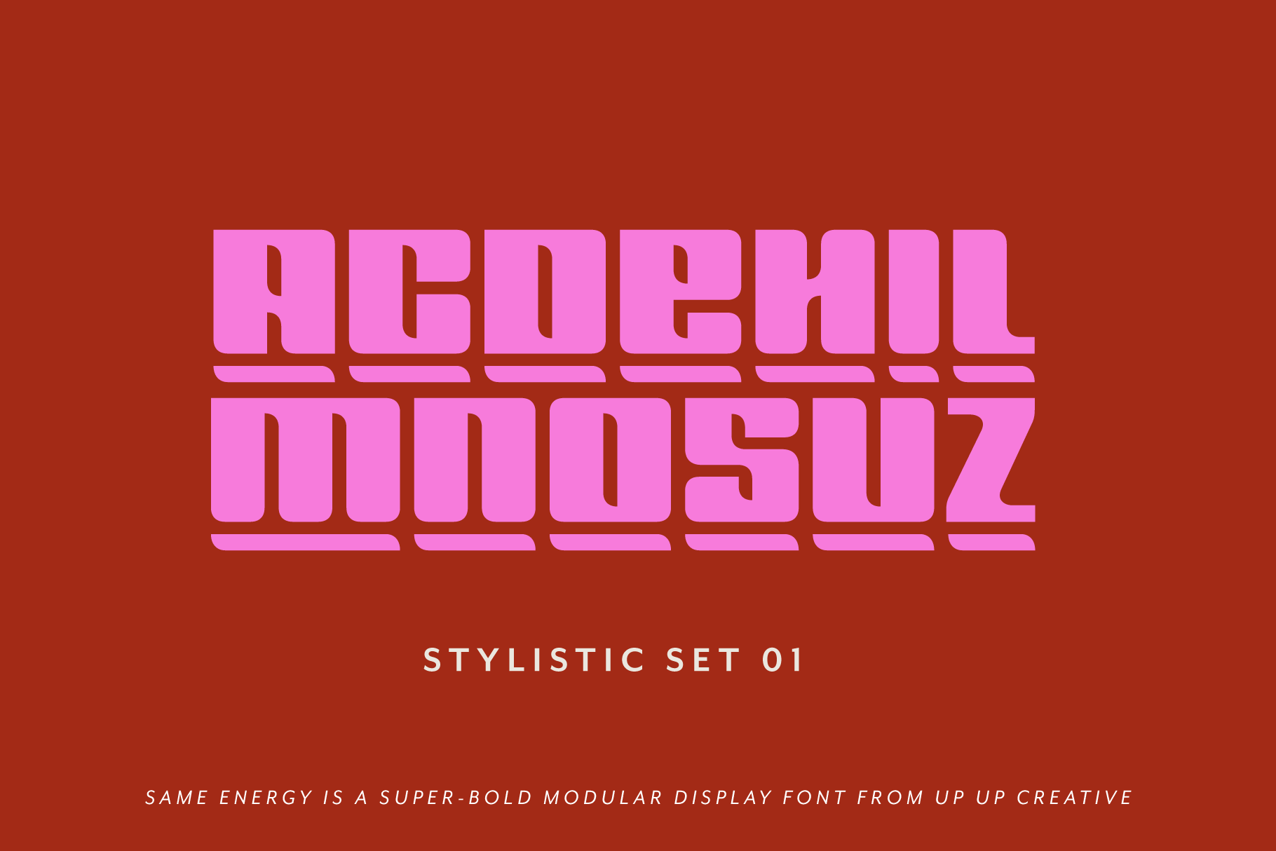 Same Energy Modular Sans Serif Font