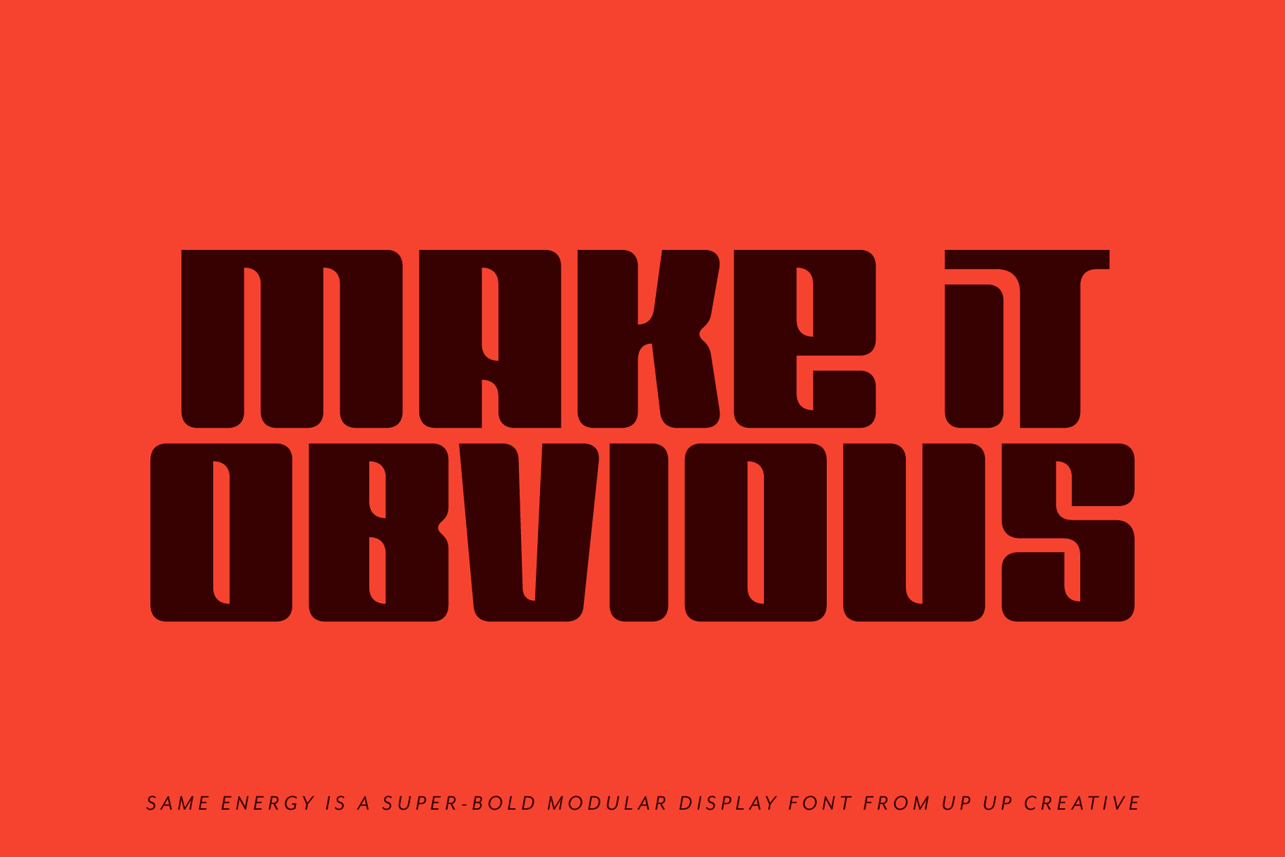 Same Energy Modular Sans Serif Font