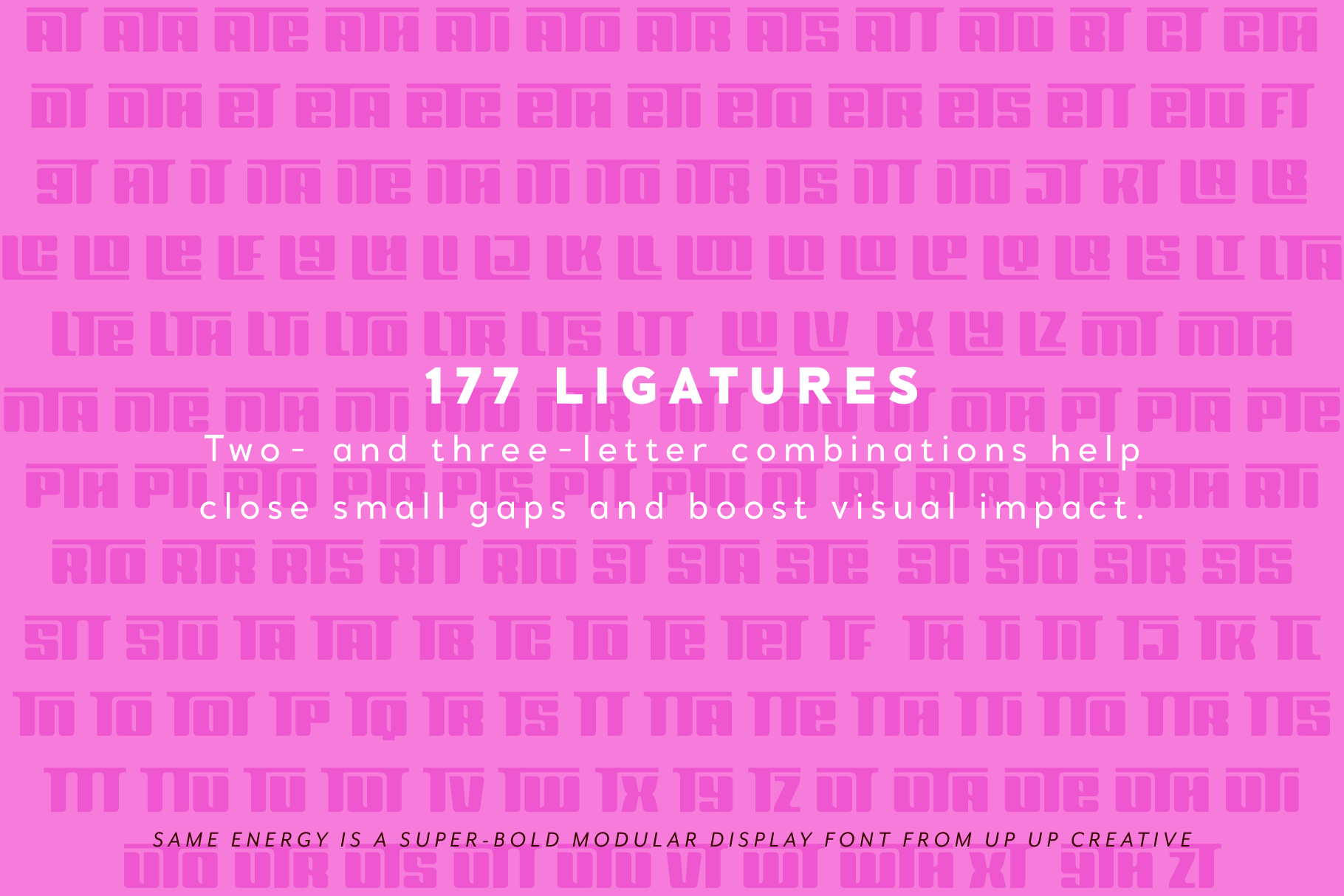 Same Energy Modular Sans Serif Font