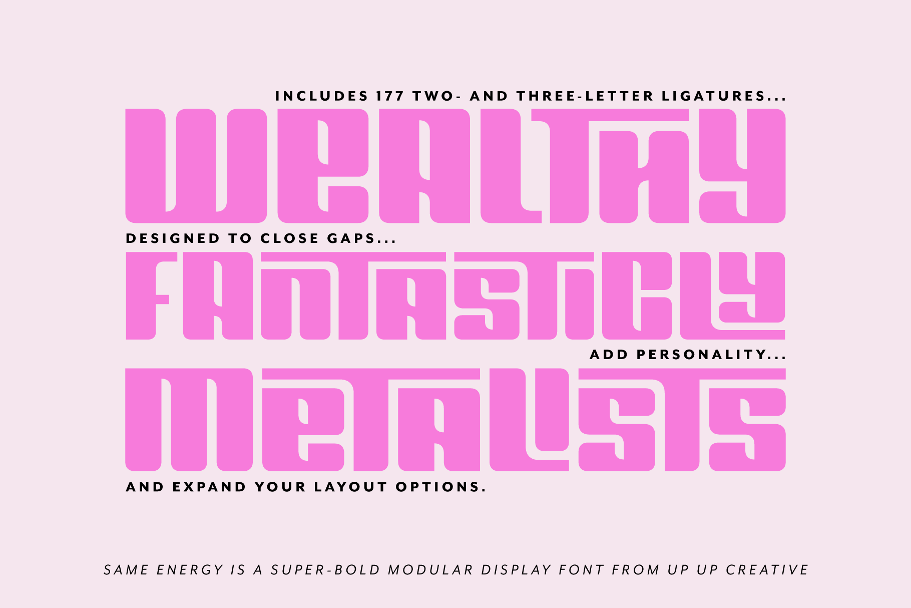 Same Energy Modular Sans Serif Font