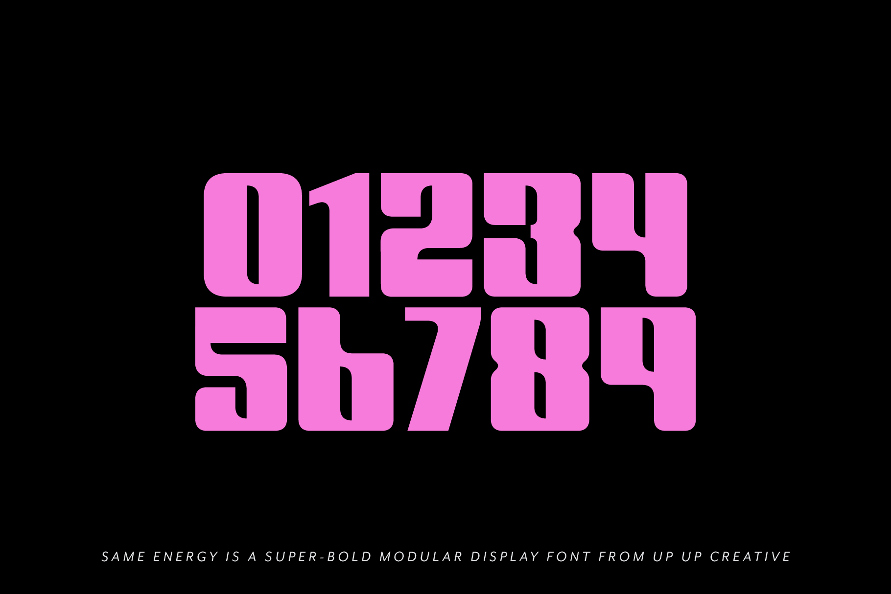 Same Energy Modular Sans Serif Font