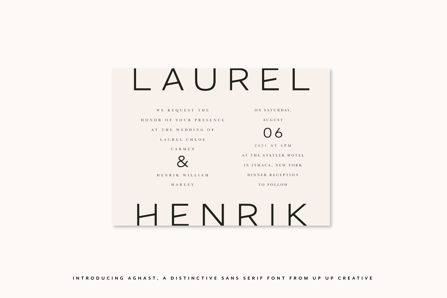 Aghast Sans Serif Font from Up Up Creative