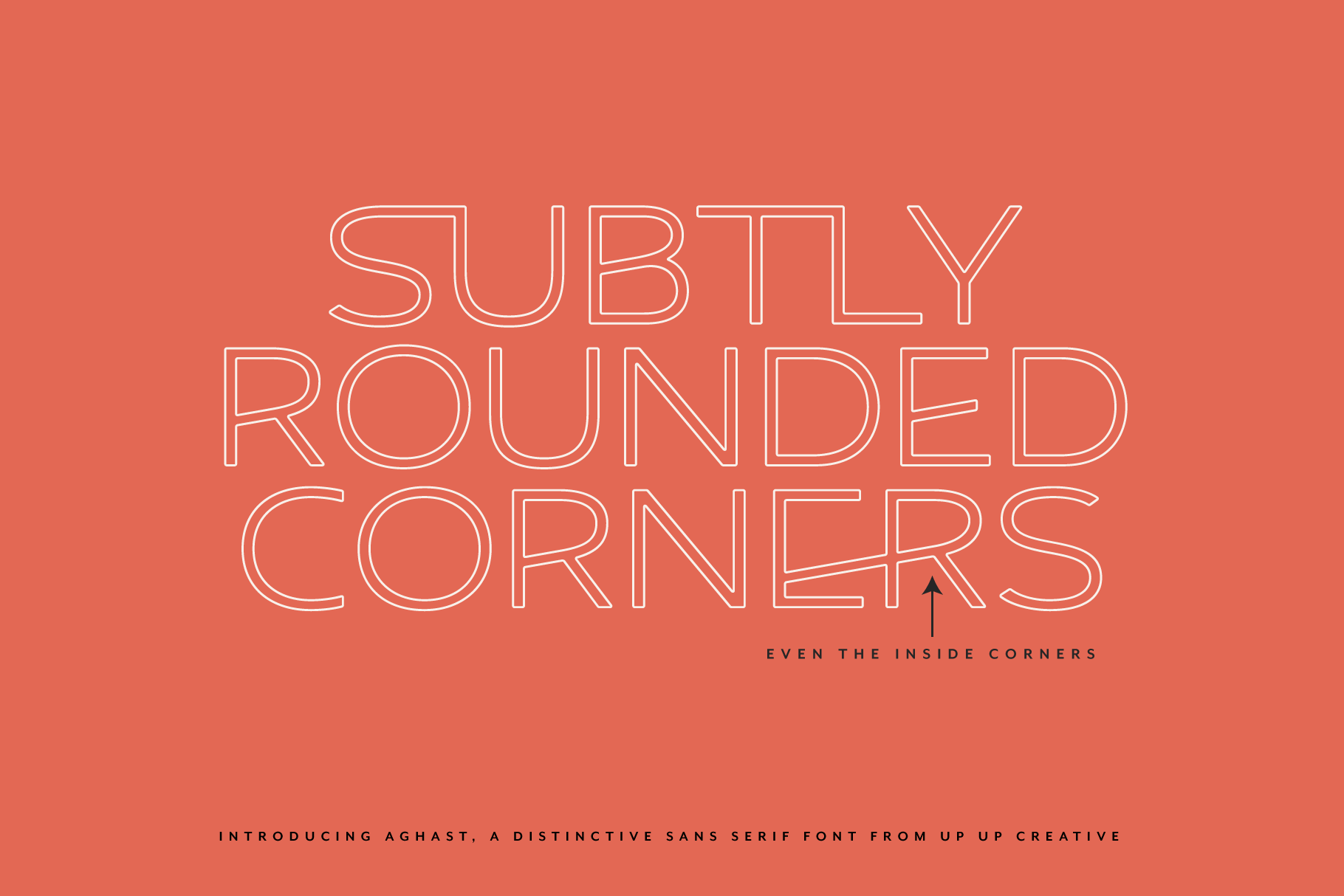 Aghast Sans Serif Font from Up Up Creative