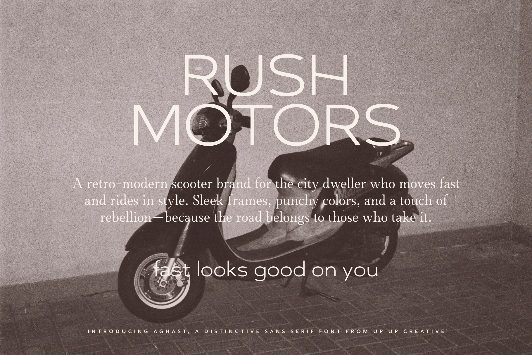 Aghast Sans Serif Font from Up Up Creative