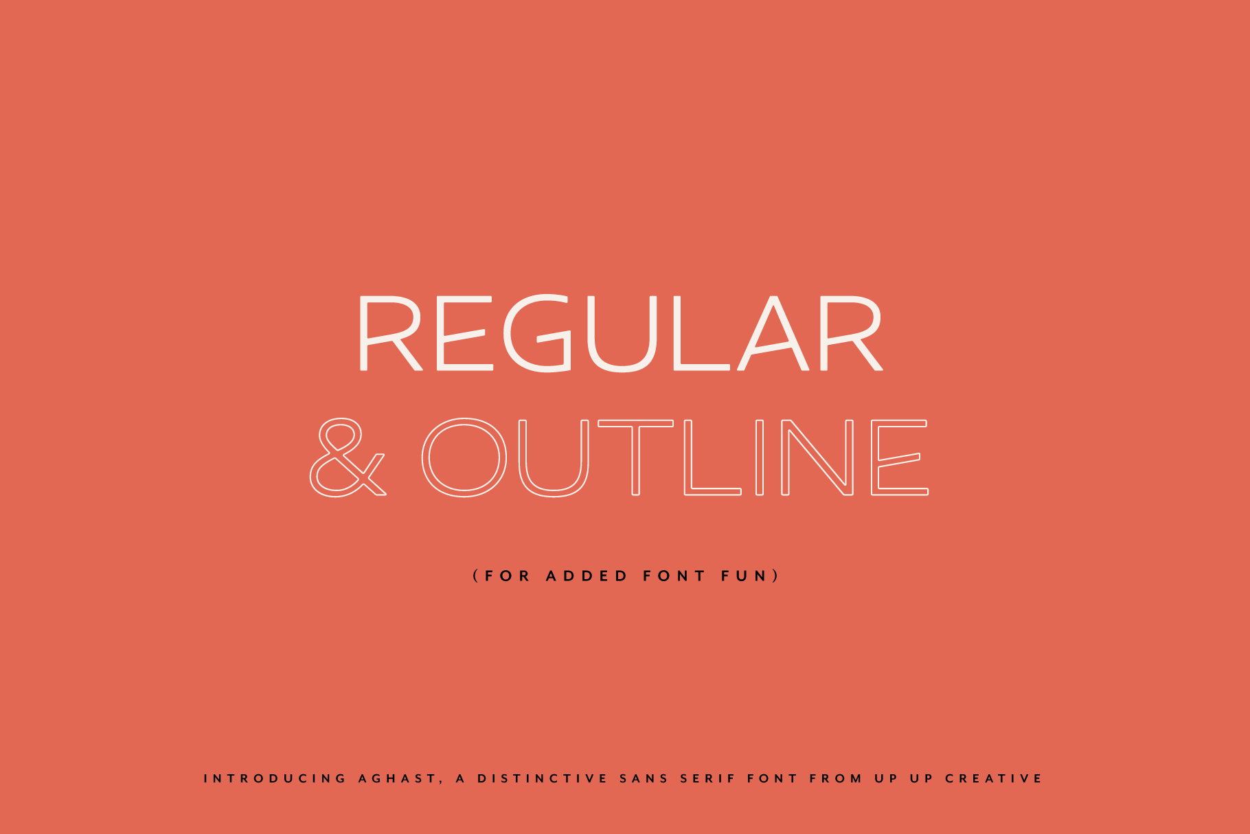 Aghast Sans Serif Font from Up Up Creative