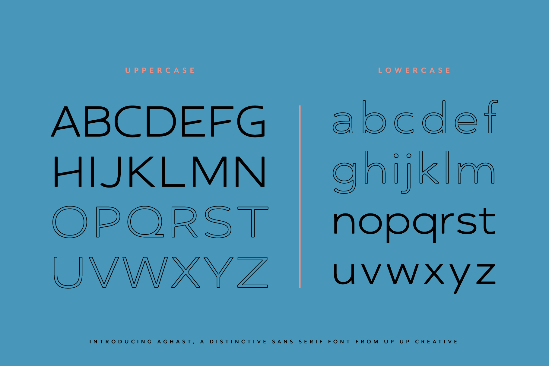 Aghast Sans Serif Font from Up Up Creative