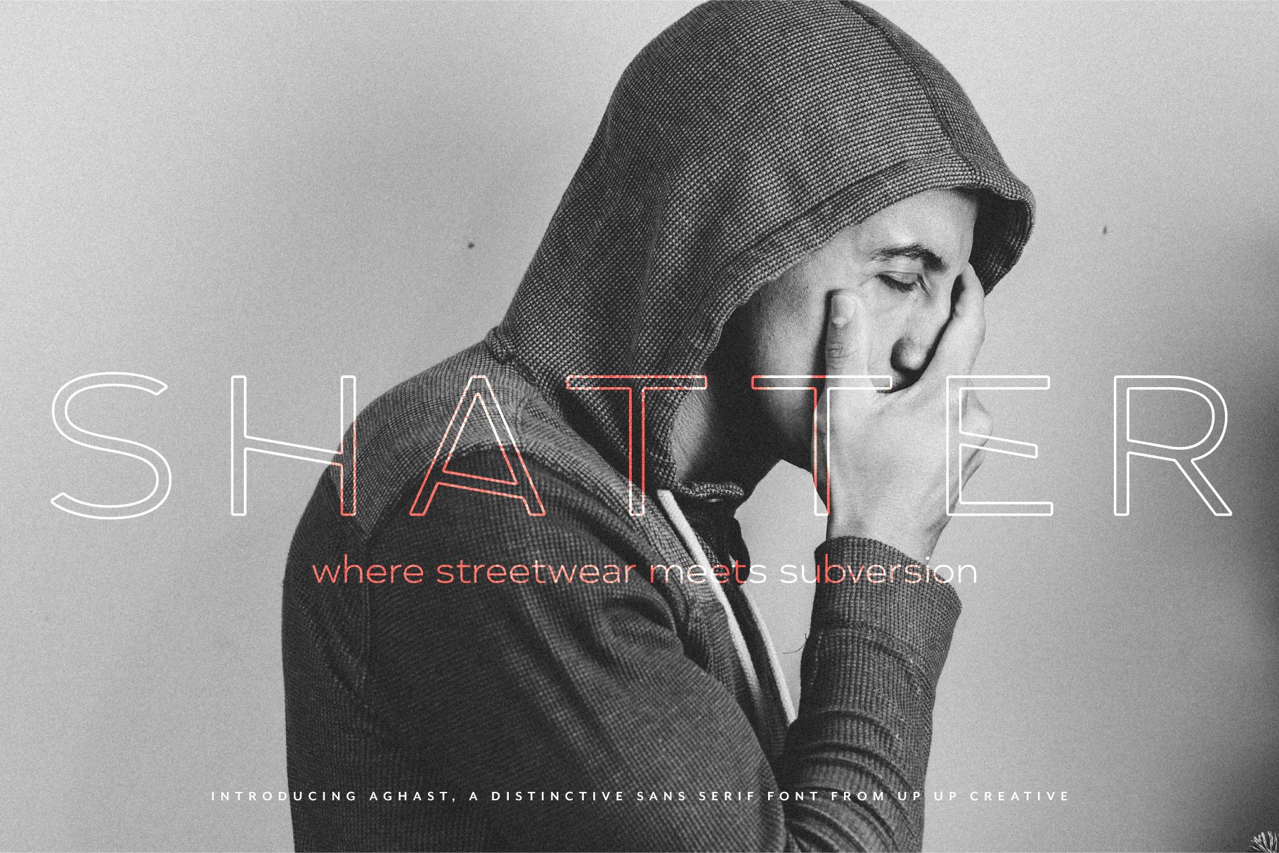 Aghast Sans Serif Font from Up Up Creative