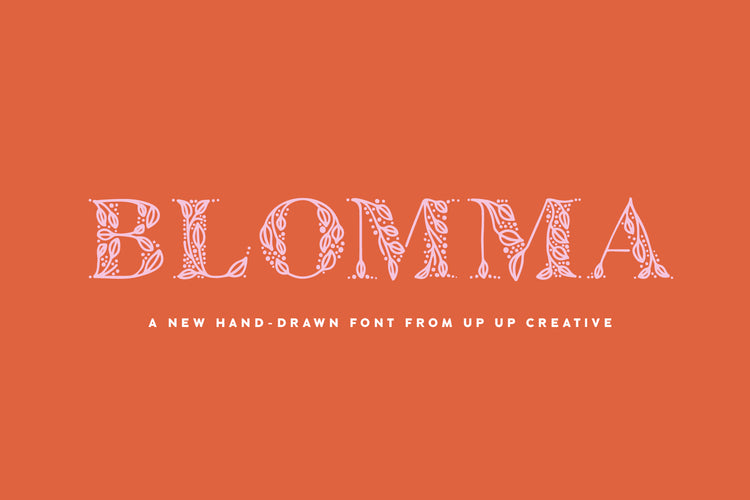 Blomma, A Hand-Drawn Display Serif - Up Up Creative