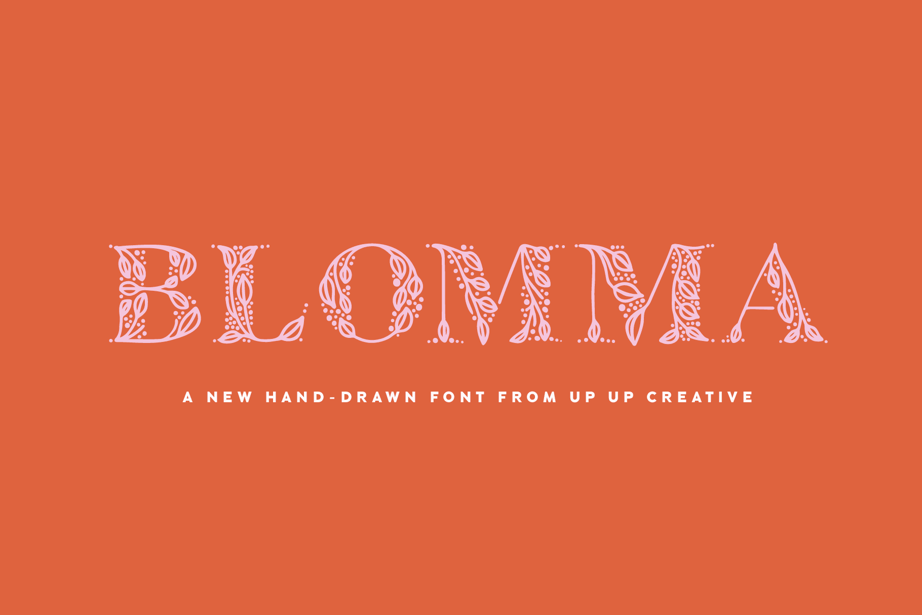 Blomma, A Hand-Drawn Display Serif Font - Serif Font - Up Up Creative
