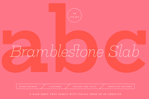 Bramblestone Slab Serif Font Family
