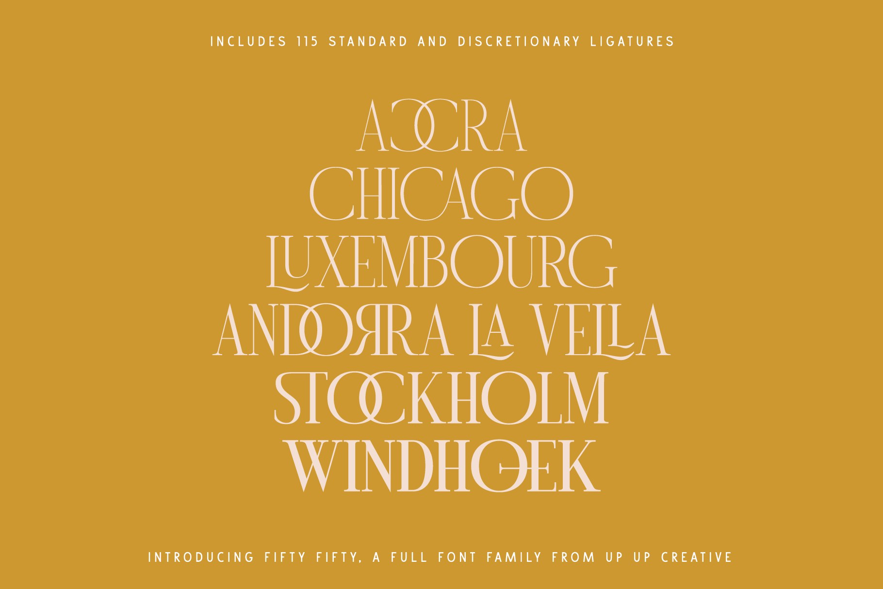 Fifty Fifty Serif Font Family with Italics - Serif Font - Up Up Creative