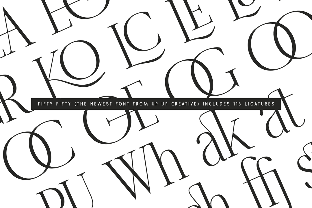 Fifty Fifty Serif Font Family with Italics