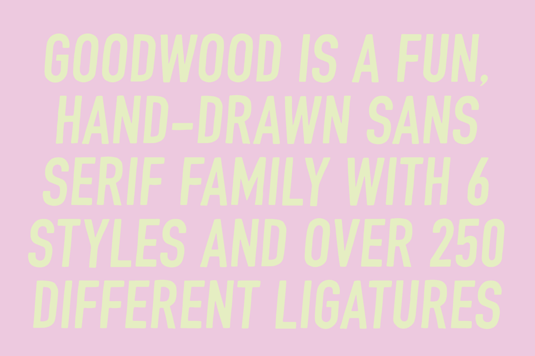 Goodwood Sans Serif Font Family