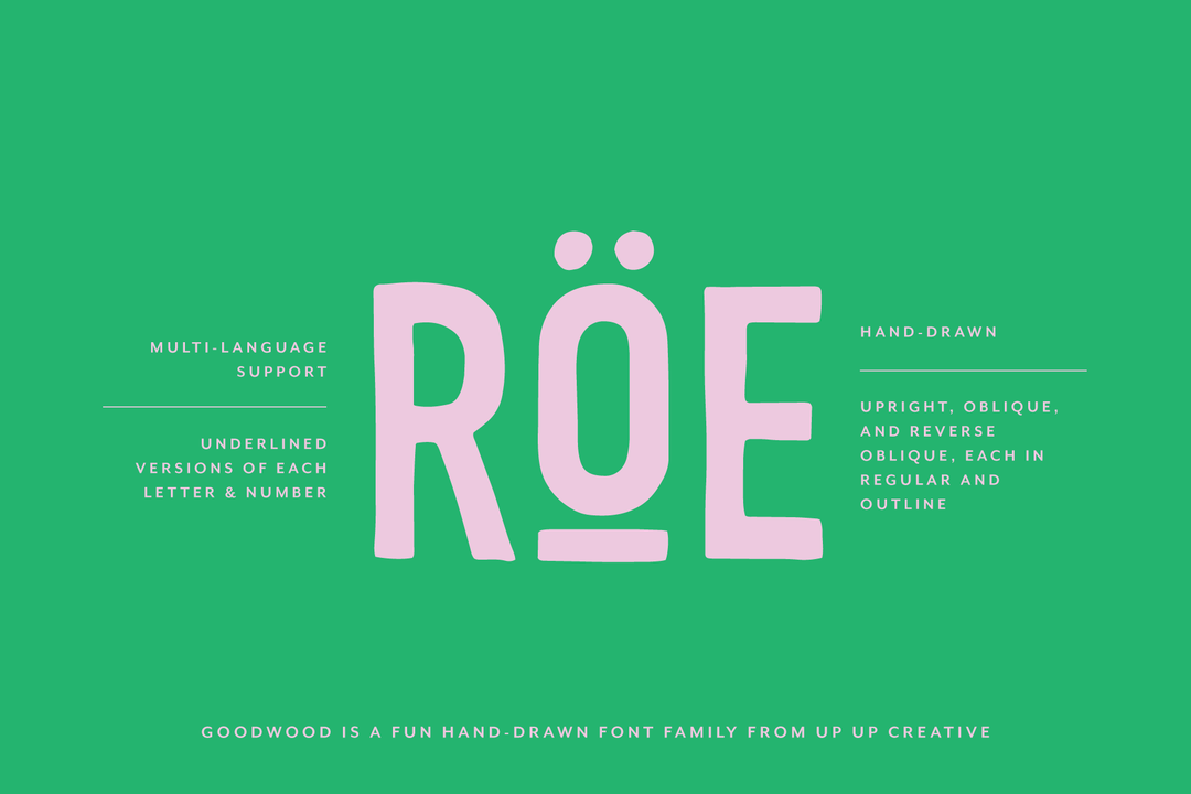 Goodwood Sans Serif Font Family
