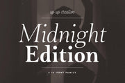 Midnight Edition Complete Serif Font Family - Serif Font - Up Up Creative