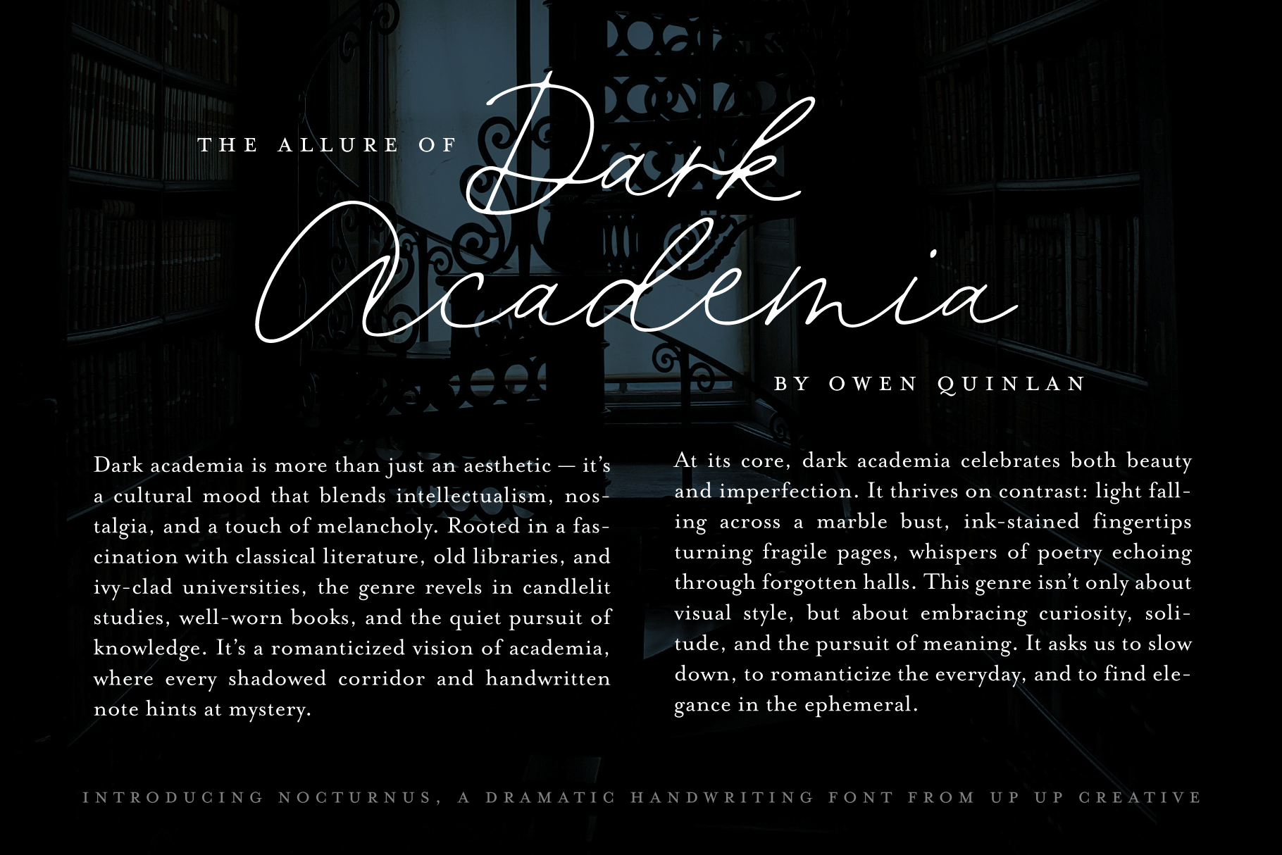 Nocturnus Handwritten Script Font