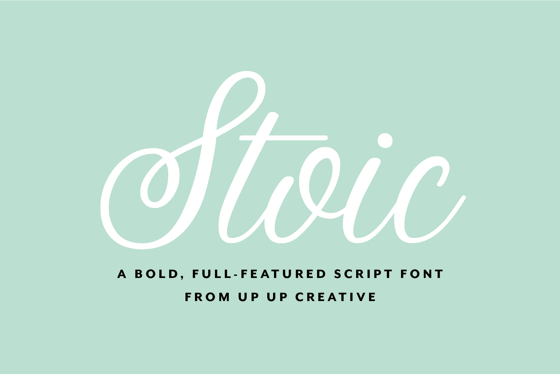 Stoic Script Font - Script Font - Up Up Creative