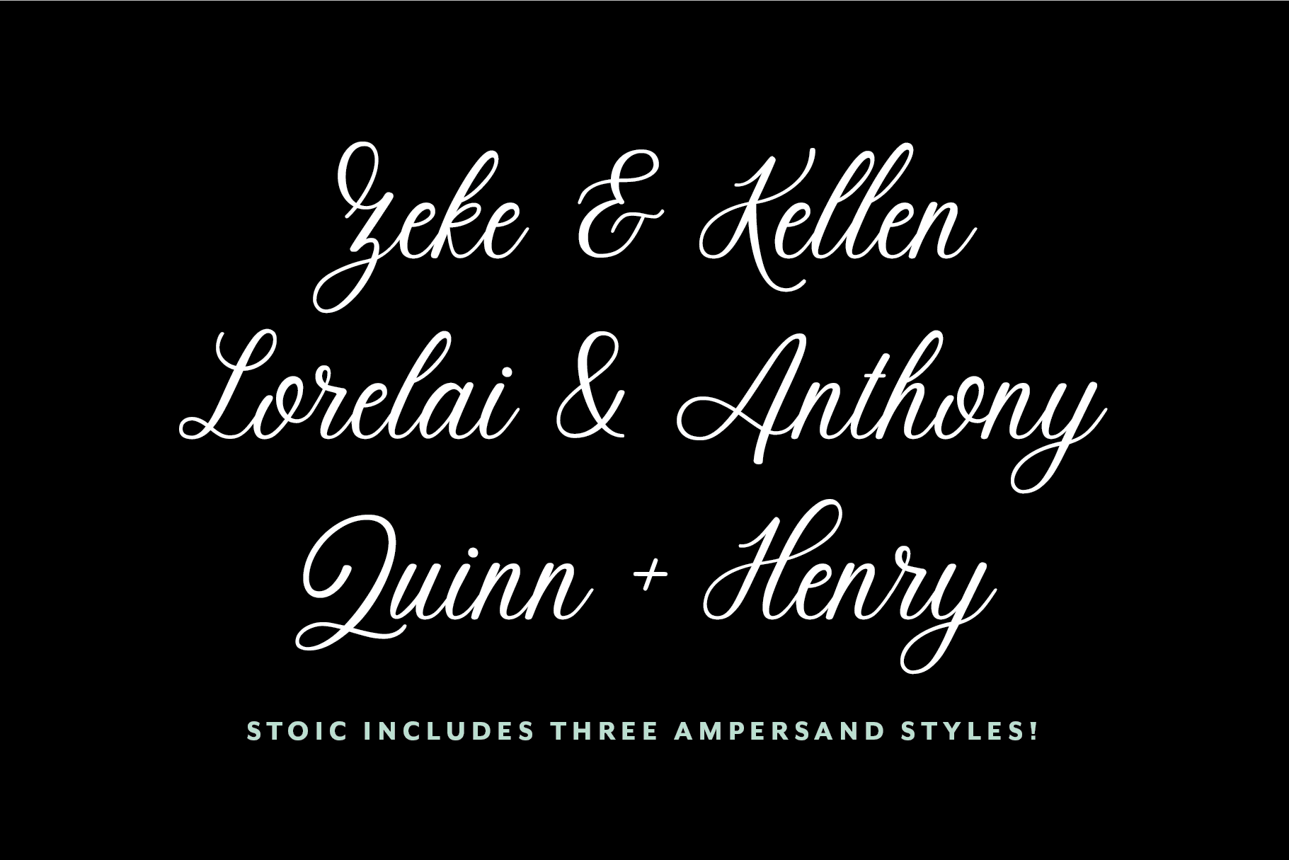 Stoic Script Font - Script Font - Up Up Creative