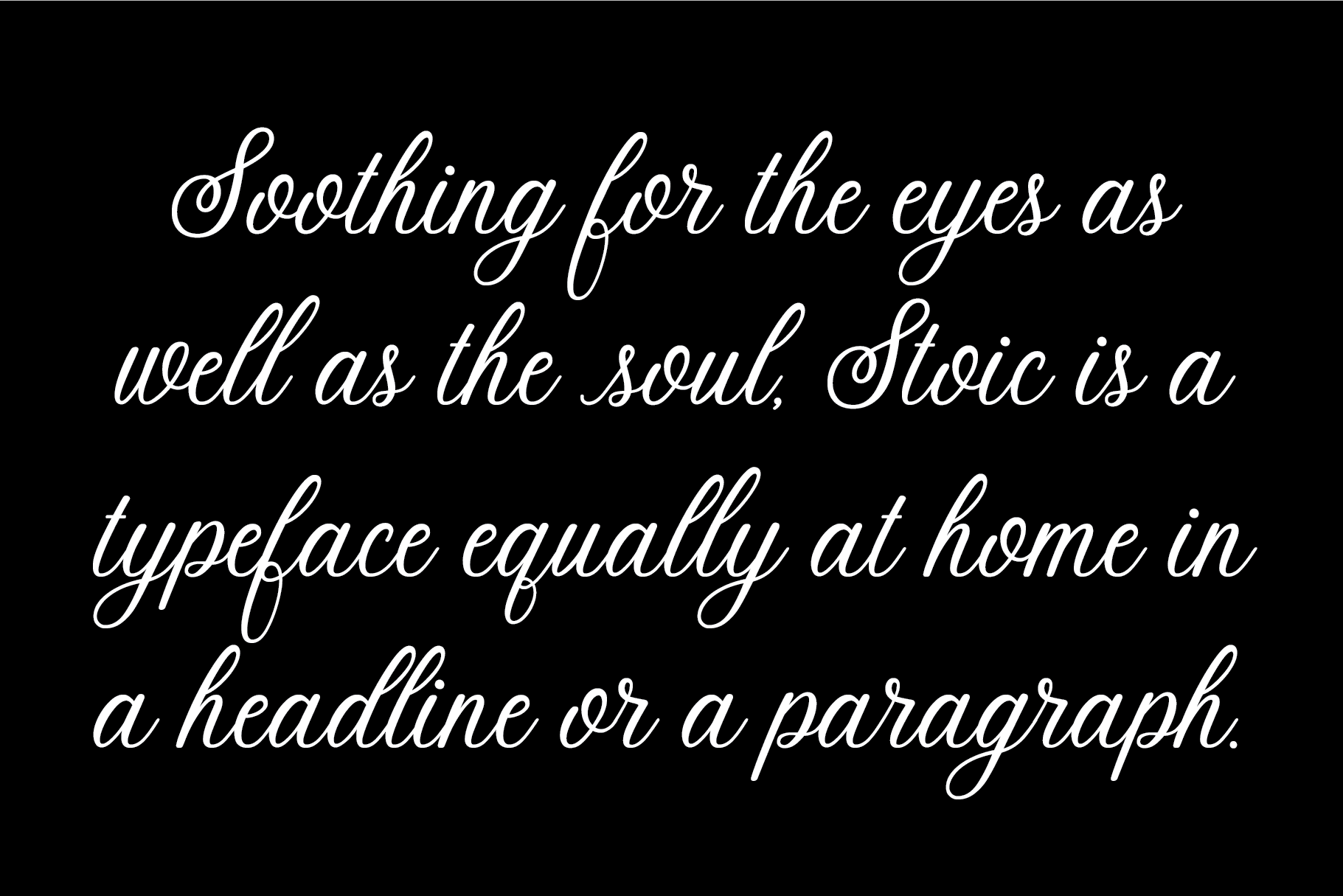 Stoic Script Font - Script Font - Up Up Creative