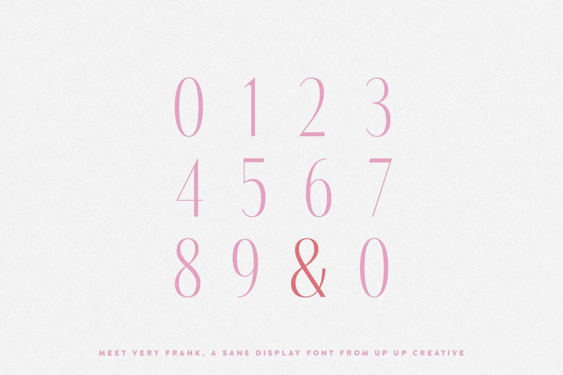 Very Frank Condensed Sans Serif Display Font with Italics - Sans Serif Font - Up Up Creative
