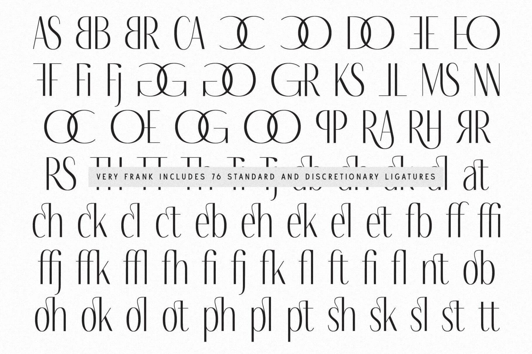 Very Frank Condensed Sans Serif Display Font with Italics - Sans Serif Font - Up Up Creative