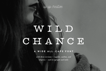 Wild Chance Complete Serif Font Family - Serif Font - Up Up Creative