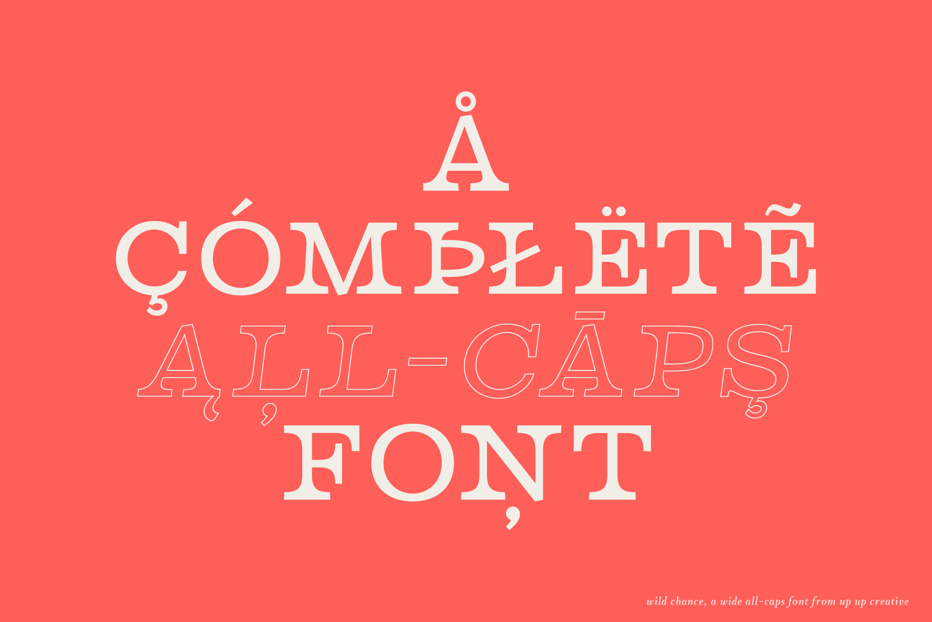 Wild Chance Complete Serif Font Family - Serif Font - Up Up Creative
