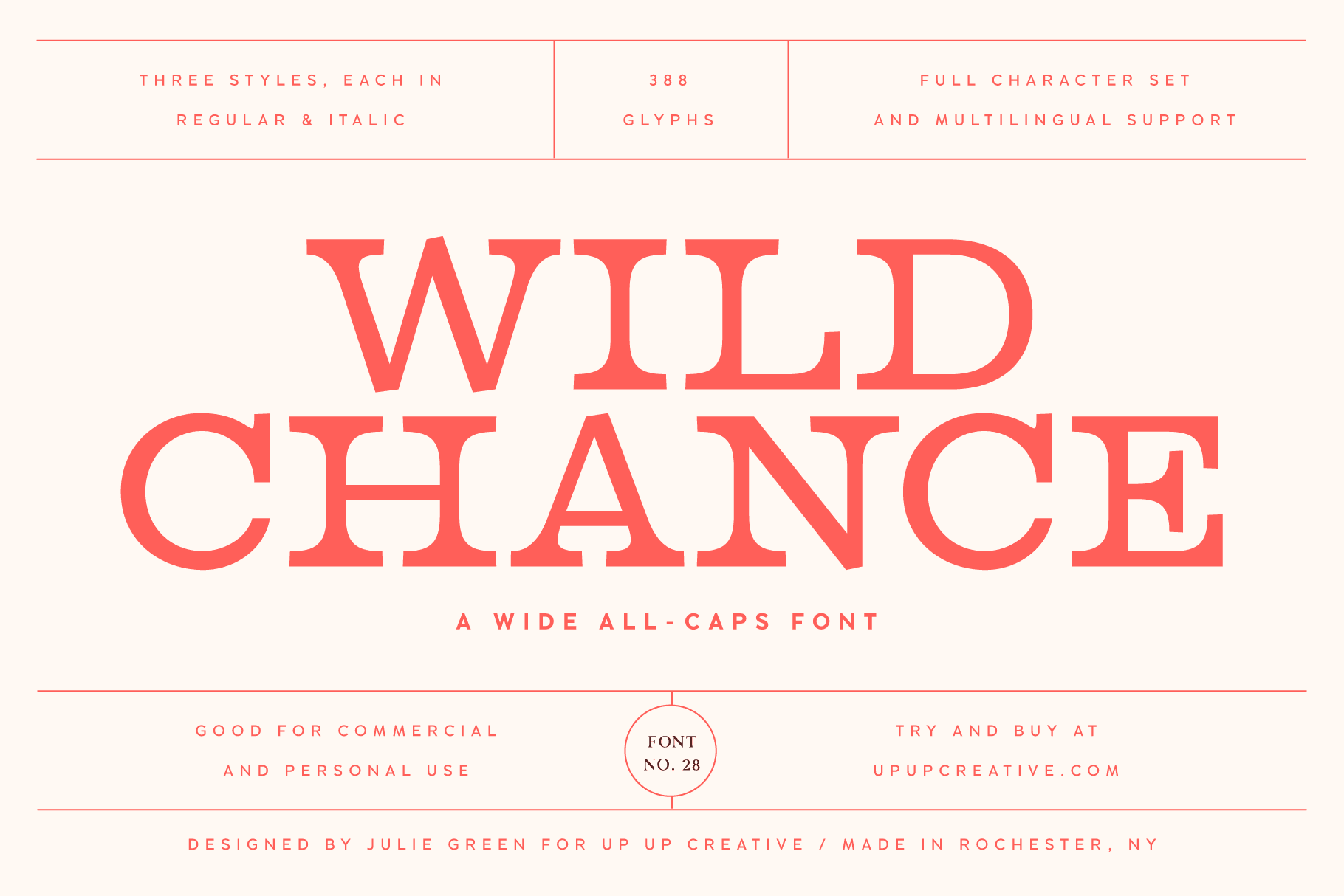 Wild Chance Complete Serif Font Family - Serif Font - Up Up Creative