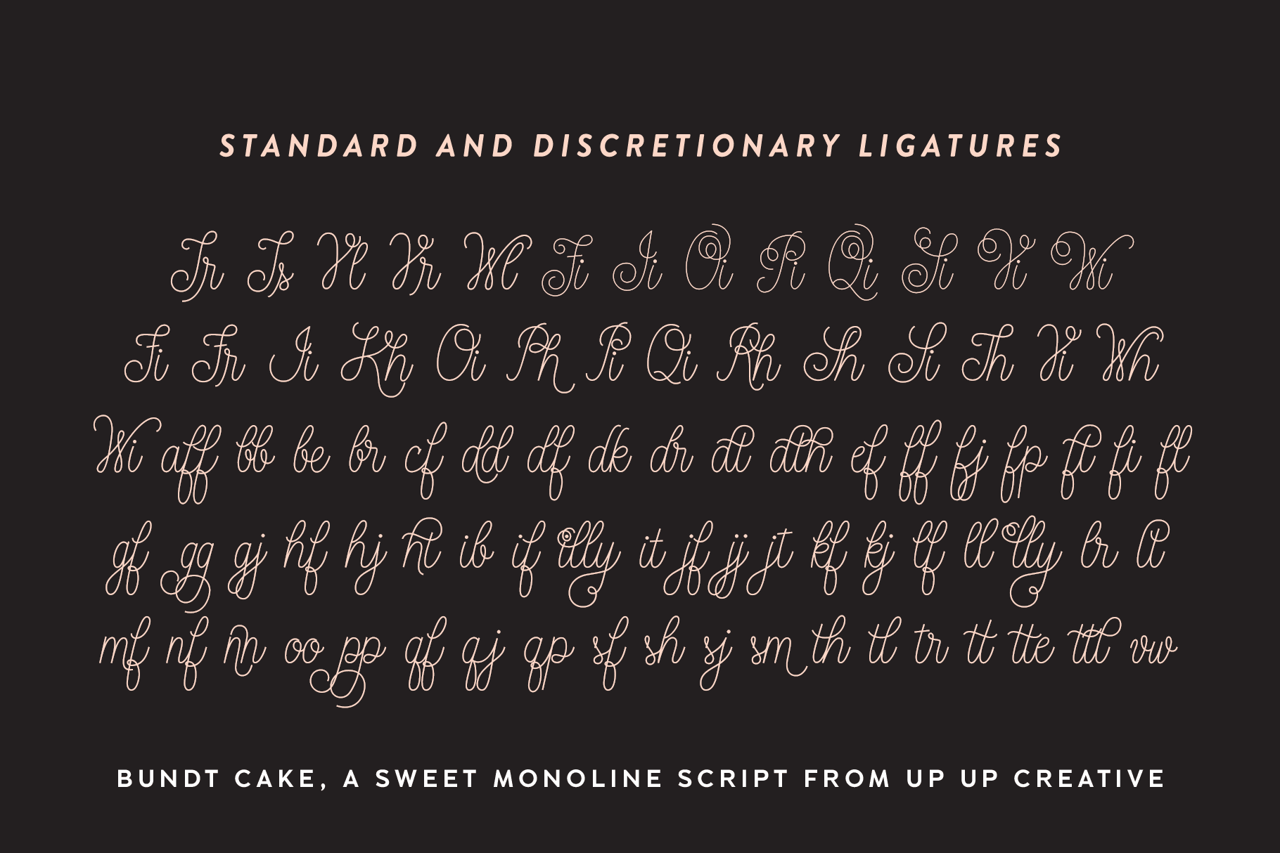 Bundt Cake Script Font - Up Up Creative