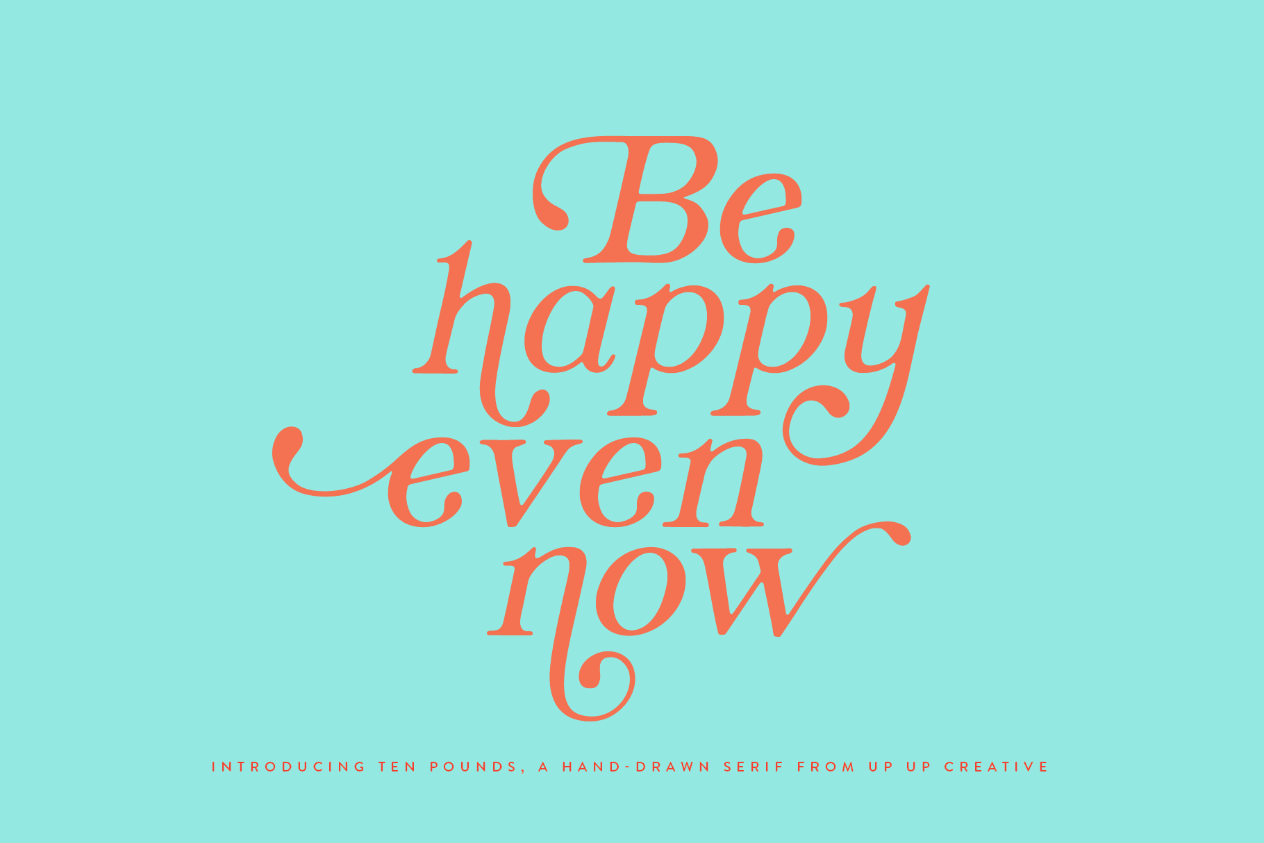 Ten Pounds, a Hand-Drawn Serif Font - Serif Font - Up Up Creative